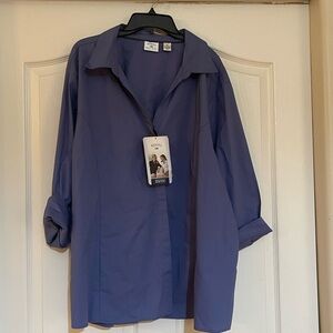 Purple Button-Up Shirt